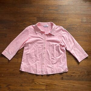 Fresh Produce Pink Button Down
